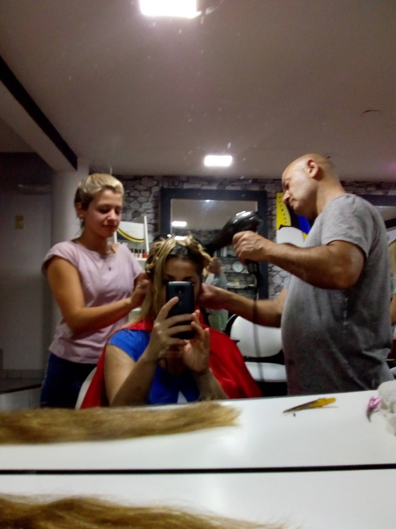 Trabajo de peluquería en Solange